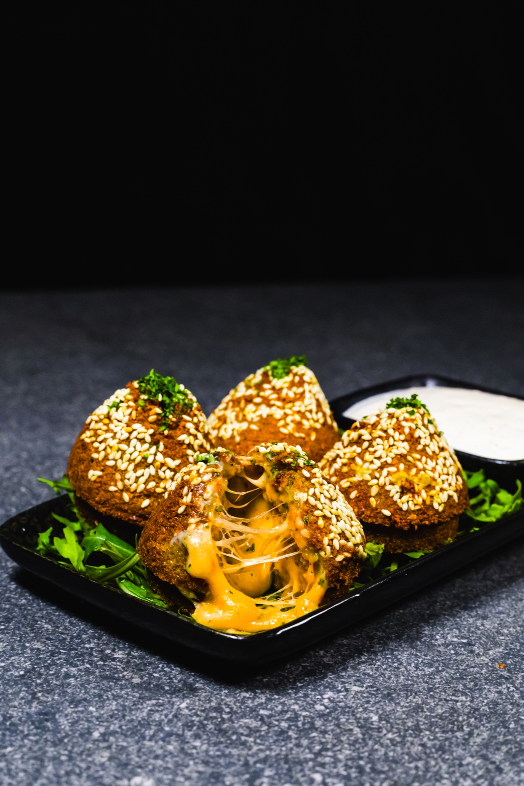 Cheese Stuffed Falafel