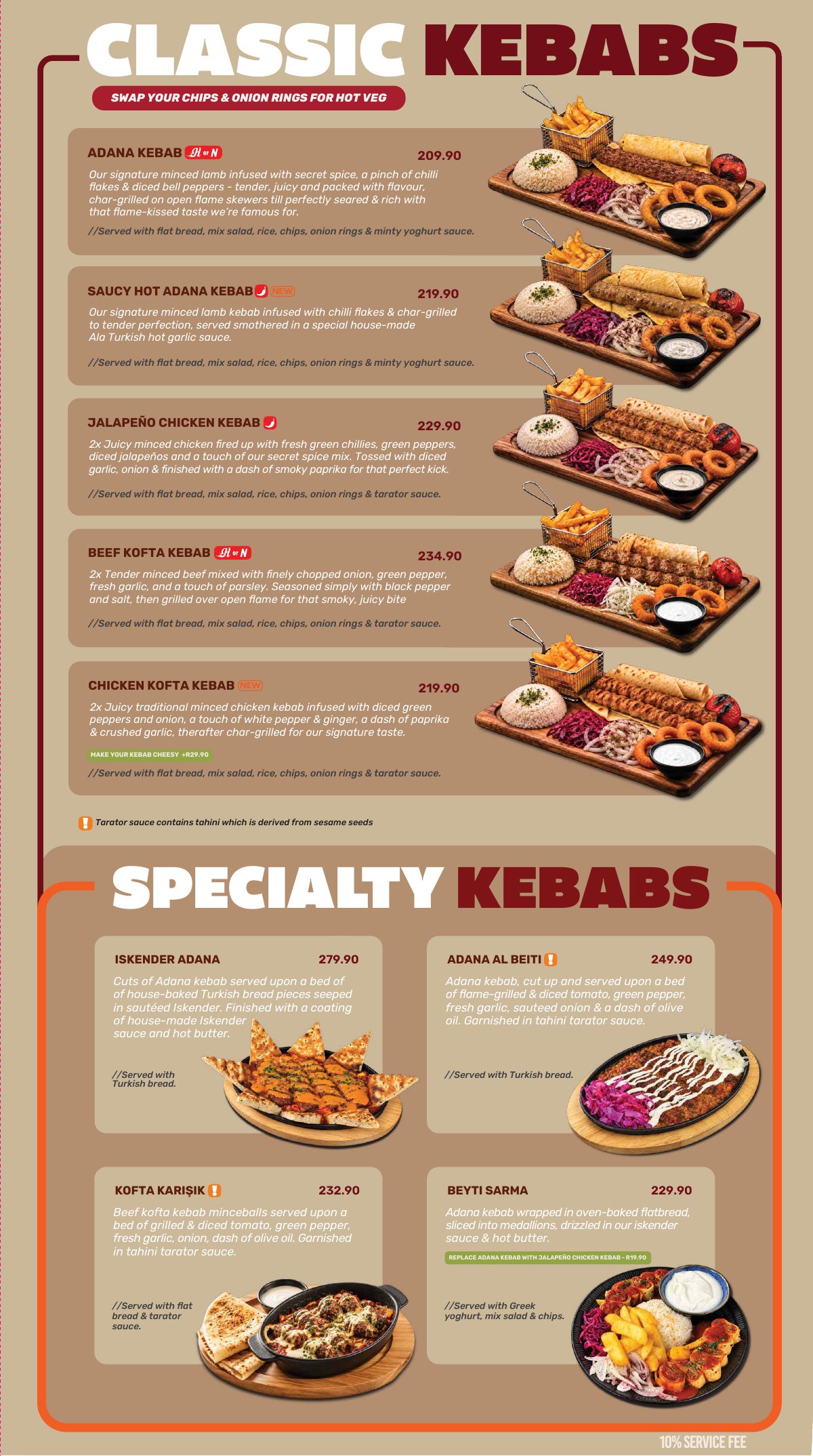 Ala Turkish menu, page 3 of 16