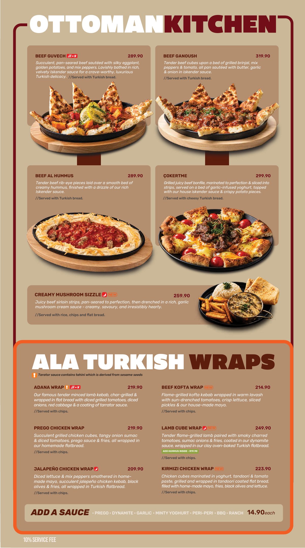 Ala Turkish menu, page 6 of 16